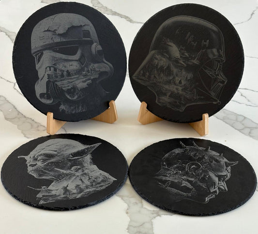 Set of 4 slate placemats