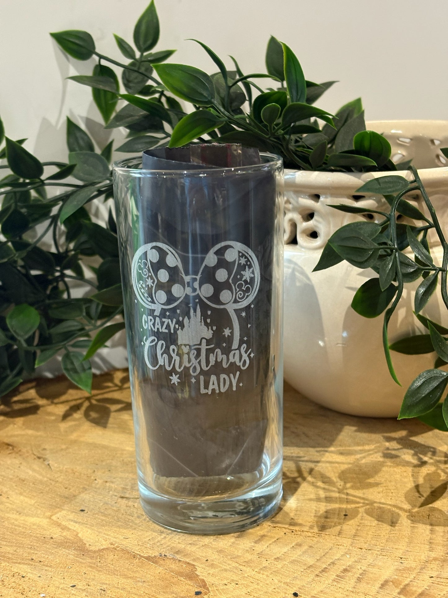 Crazy Christmas Lady Hiball tumbler