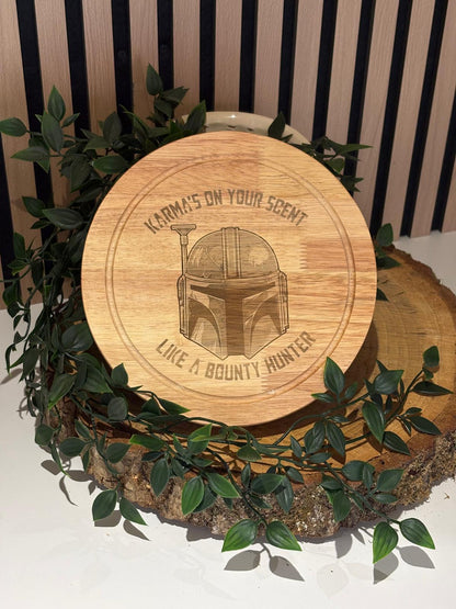 Bounty Hunter cheeseboard with utensils