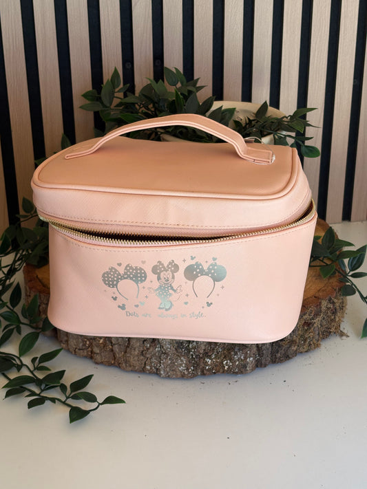 Pink Minnie make up bag