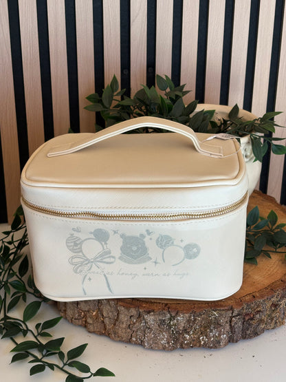Cream Winnie make up bag