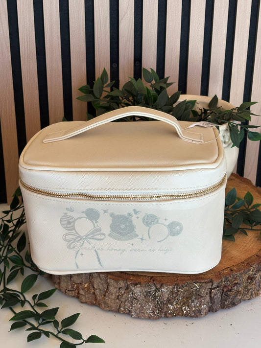 Cream Winnie make up bag