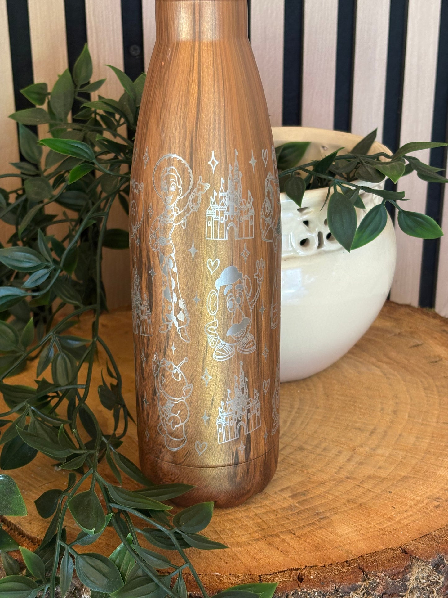 Wood effect Toy Story bottle