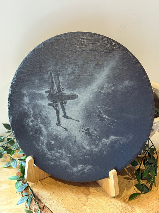X Fighter slate placemat