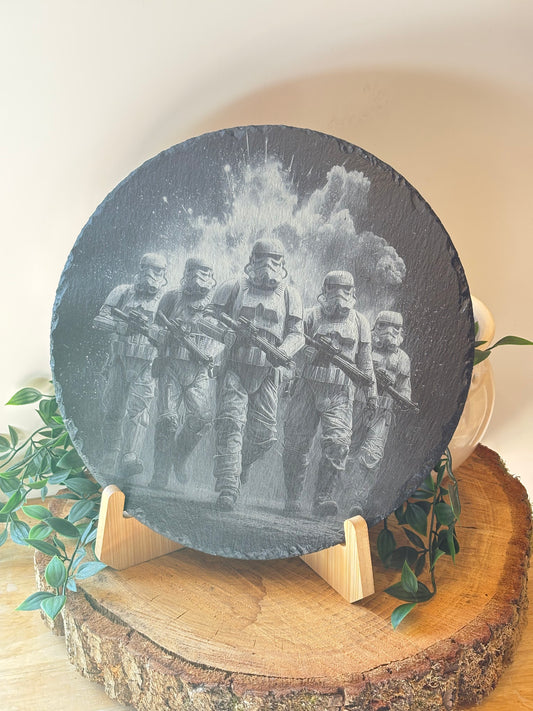 Troopers slate placemat