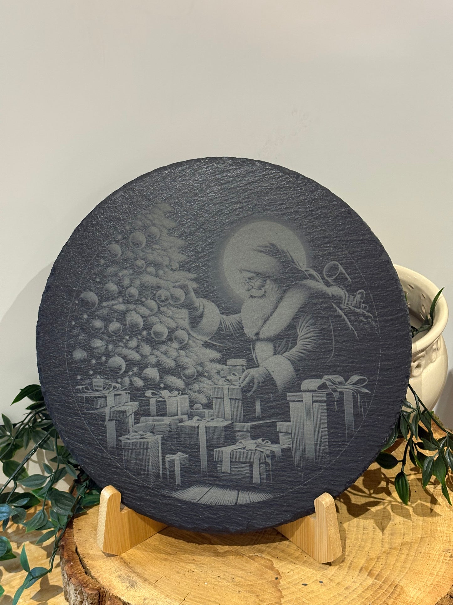 Christmas slate placemats