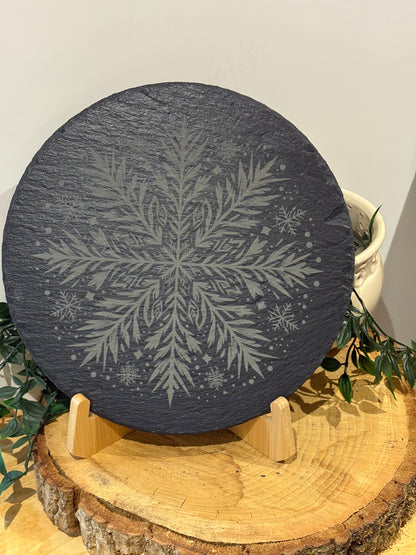 Christmas slate placemats