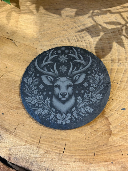 Christmas slate coasters