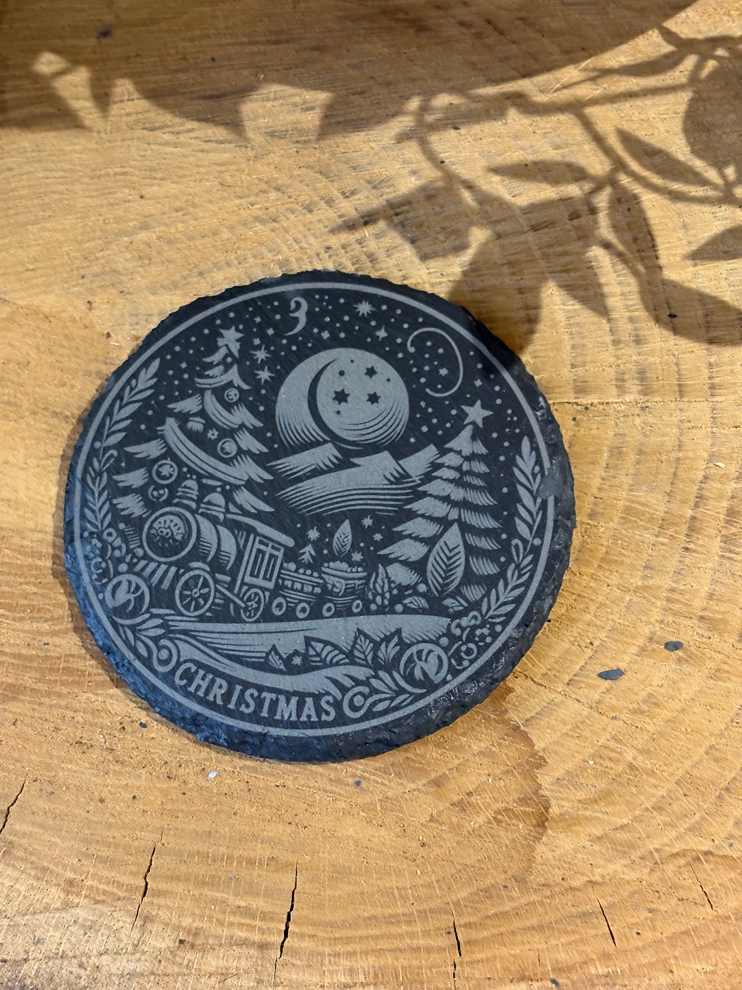 Christmas slate coasters