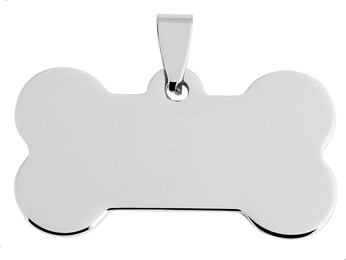 Personalised Polished Bone Pet ID Tag