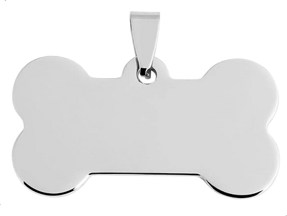 Personalised Polished Bone Pet ID Tag