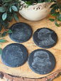 Set of 4 slate coasters